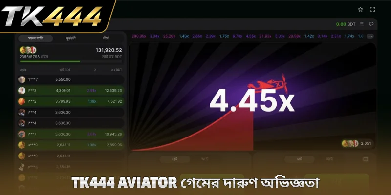TK444 Aviator গেমের দারুণ অভিজ্ঞতা