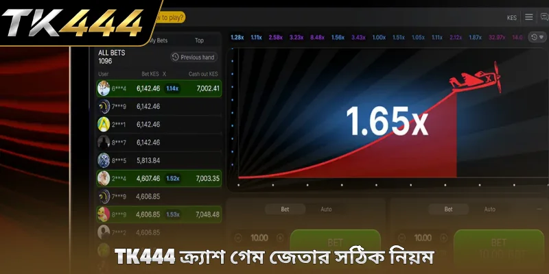 TK444 ক্র্যাশ গেম জেতার সঠিক নিয়ম